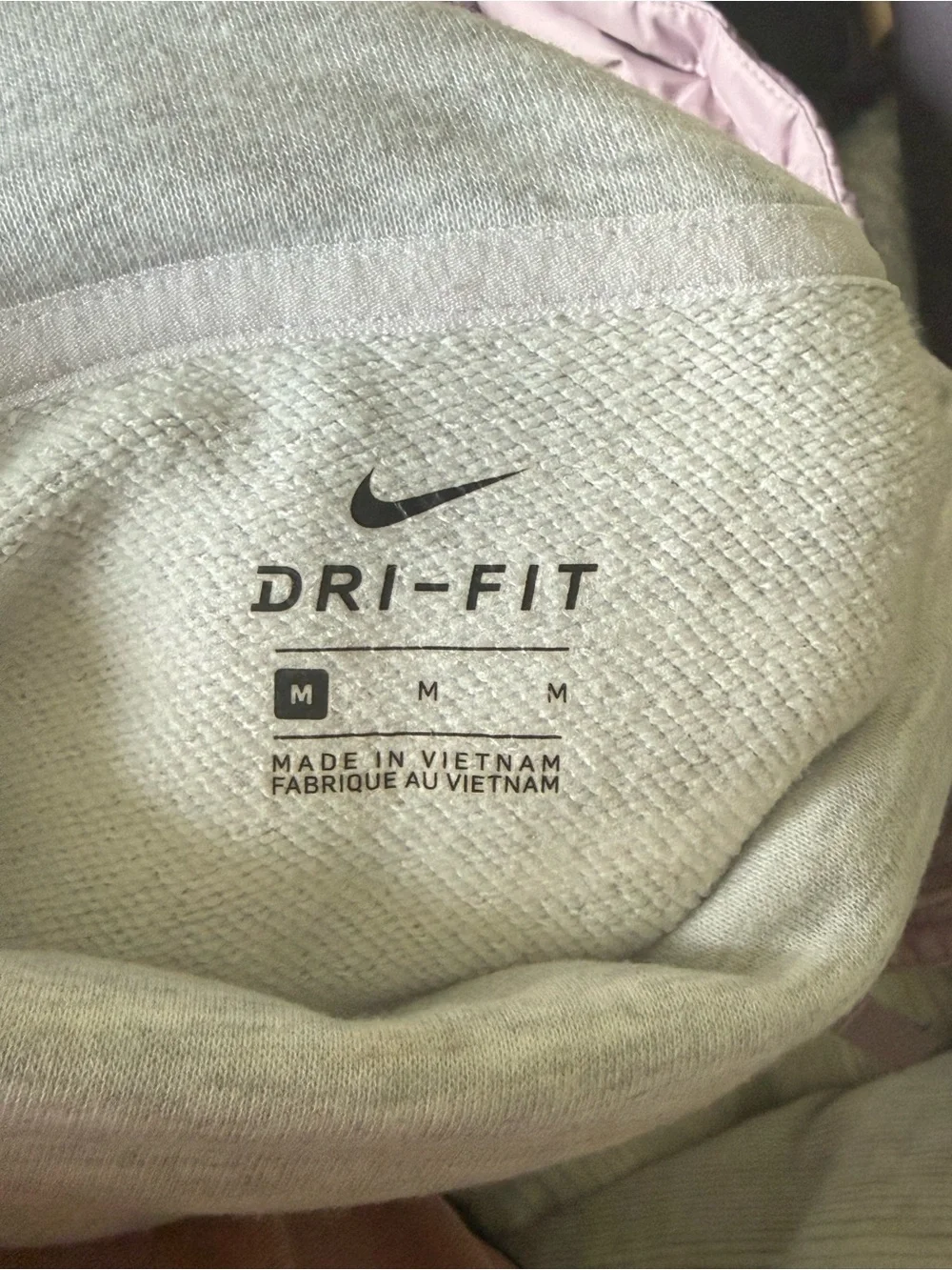 Nike Women's Light Heather Gray Turtleneck Pullover